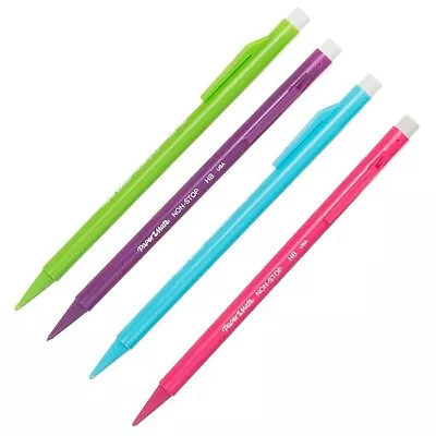 Paper Mate Assorted Non-Stop Mechanical Pencils 0.7mm Medium Point Pack Of 4 • £3.99