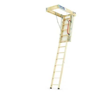 Keylite KYL02 Loft Ladder 550 X 1200mm Timber 3 Section Folding Fully Assembled • £247.99