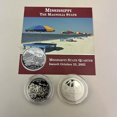 2002 S & 2011 S MISSISSIPPI STATE QUARTER   *Uncirculated  **FREE SHIPPING** • $3