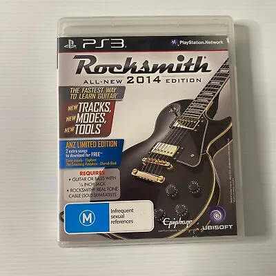 Rocksmith 2014 Edition ANZ Limited Edition PS3 Game • $26