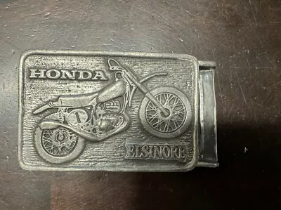 Honda Elsinore Dirt Bike Motorcycle Rare Vintage Pewter Belt Buckle • $95