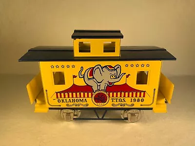 McCOY TRAINS 1980 TTOS OKLAHOMA CITY CONVENTION CIRCUS CABOOSE STD GAUGE • $129.95