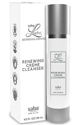 Sab Lustre Renewing Creme Cleanser -Gently Exfoliates Skin Refreshes Skin • $19.99