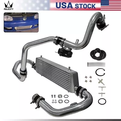 Intercooler Kit + Pipes + BOV For VW Jetta Golf GTI GL GLI GLS MK4 1.8T 98-05 • $275.99