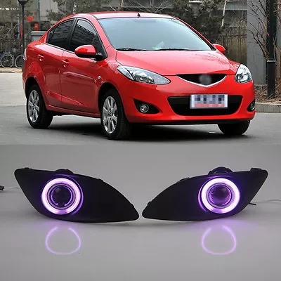 For Mazda 2 Sedan 2011 12 13 Lens COB Fog Light Source Angel Eye P Bumper Frame • $84.51