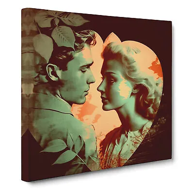 Lovers Retro Art Canvas Wall Art Print Framed Picture Home Decor Living Room • $37.29