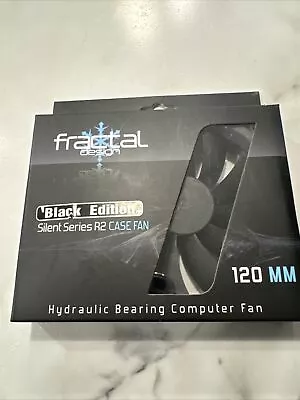 Fractal Design Silent Series R2 120mm Fan FDFANSSR2120-BK Black Edition • $11.69