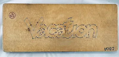 ACCUCUT Word-Vacation Wooden Die Cuts Ellison Scrapbooking Educational W1549LC • $39.60