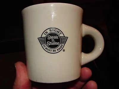 Vintage Steak N Shake Restaurant Ware Coffee Mug / Cup Oneida B-16 C- Handle !! • $12.90