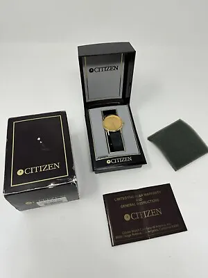 Vintage Citizen Mens BSA Boy Scout Eagle Medallion Quartz Watch With Box!!! USA • $124.99