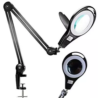 LED Magnifying Glass Desk Lamp For Close Work Craft & Reading Table Light • $73.76