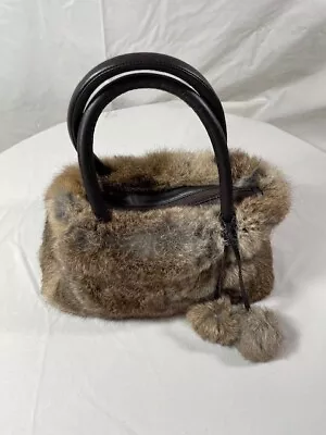 Vintage Danier Genuine Rabbit Fur Handbag With Zipper • $29.99