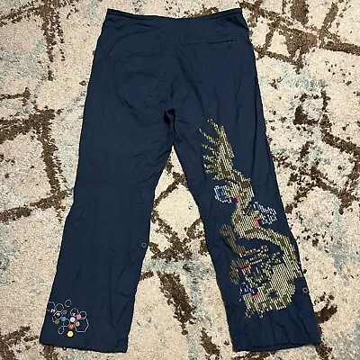 Maharishi Dragon Embroidered Combat Cargo Pants Size XL Blue Baggy • $200