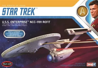 £39.99 • Buy Polar Lights 1:1000 Star Trek USS Enterprise - Wrath Of Khan Plastic Model Kit