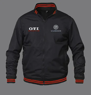 New Mens Volkswagen GTI Bomber Jacket With High Quality Embroidered Logos • $60.88