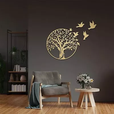 Metal Tree Wall Decor Tree Art Wall Sculpture Wall Art Hanging Decoration W... • $26.69