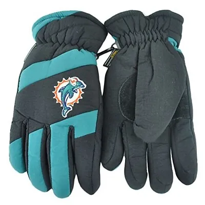 3M Ultra Thinsulate Miami Dolphins Gloves Snow Ski Winter • $29.88