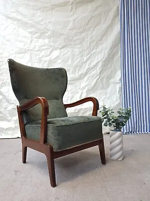 Vtg Early Mid Century Lounge Chair Armchair Danish Italian Retro #2311 • £275