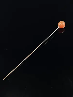 £25 • Buy Antique Agate Silver Hatpin Hat Pin