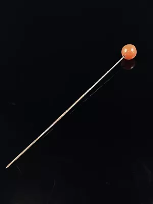 £25 • Buy Antique Agate Silver Hatpin Hat Pin