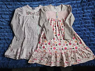 NWOT NAARTJIE Lot Of 2 Long Sleeve Pink Multi Dresses -Size 9 • $40