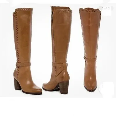 Ugg Claudine Leather Knee High High Heel Riding Boots Size 10 Euro 41 Uk 8.5 • $69.99