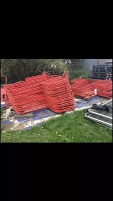 £40 • Buy Pedestrian Access Walk Through Gate Barrier, Crowd Control Red Site Gate Barrier