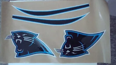 Carolina Panthers Full Size Football Helmet Decals With Stripe • $26.95