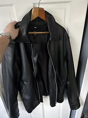 H&M Men’s Faux Leather Jacket Barely Worn - Size M • $54.99
