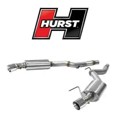 Hurst Stainless Steel Axle-Back Dual Exhaust System For Mustang 2.3/3.7L • $940