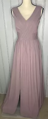 Vnaix Full Length Formal Gown Dress Corset Back Size 6 Pinkish Bridal Party • £23.15