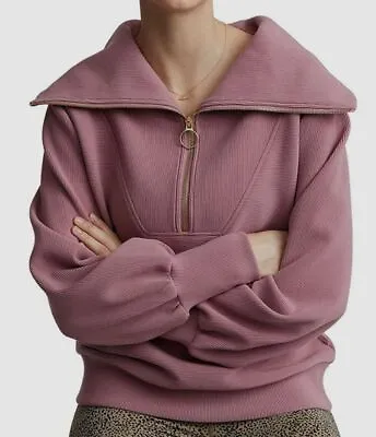 $63.47 • Buy $158 Varley Womens Pink Cotton Half Zip Pullover Sweatshirt Size M