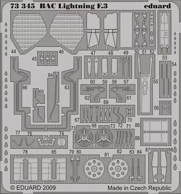 Eduard 1/72 Aircraft- Bac Lightning F3 For Tsm (painted Self Adhesive) 73345 • £23.41