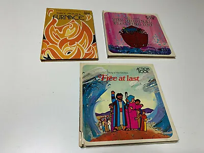Lot 3 Vintage Bible Story Pop Up Children's Books 3 Men In A Furnace Jim Roberts • $14.50
