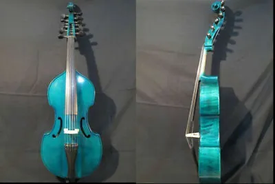 Hand Made Blue Color SONG Brand Maestro 6×6 Strings 20 1/2  Viola Da Gamba #9983 • $1295