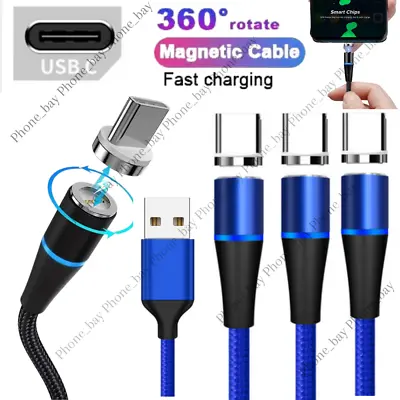 3 Pack Magnetic Phone Charger USB-C Type C Cable Cord For Samsung Android • $12.33