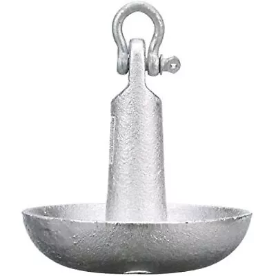 Seachoice Mushroom Anchor Cast Iron Aluminum-Painted Silver 10 Lbs. Boats • $41.11