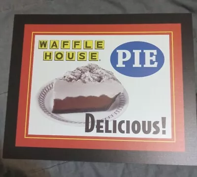 Waffle House Restaurant Original Sign 13x16  Chocolate  Pie Menu Soffit Sign • $35