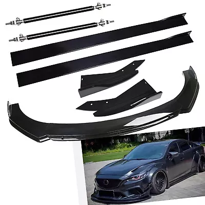 For MAZDA 3 6 Front Bumper Lip Spoiler Diffuser Side Skirt Splitter Body Kits • $99.99