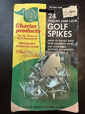 Vintage Charter Products 24 Phillips Cam Lock Golf Spikes Made In USA (S3-B) • $15