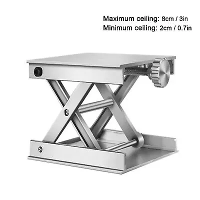 Lab Jack Lifting Table Aluminum Alloy Lab Stand Router Lift Platform New • $12.69