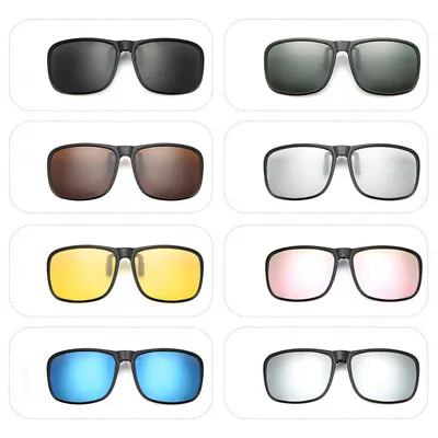 Clip On Sunglasses Over Flip Up Glasses Polarized Photochromic Glasses • $4.89