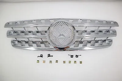 GRILLE GRILL FOR MERCEDES W163 ML430 ML320 ML500 ML350 Chrome 1998~99~00-2005 • $138