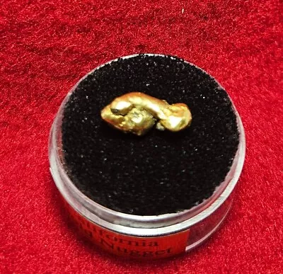 California Natural Gold Nugget  2.4 Grams  Weight In A Gem Jar W/lid • $180