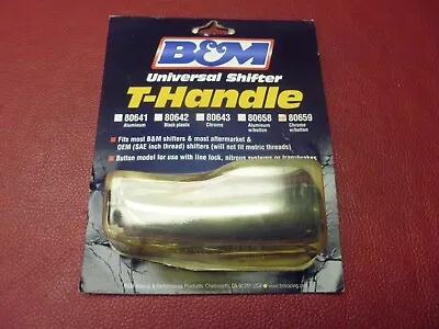 Vintage Nos Universal 80659 B&m Shifter T-handle Gasser Shift Knob With Button • $100