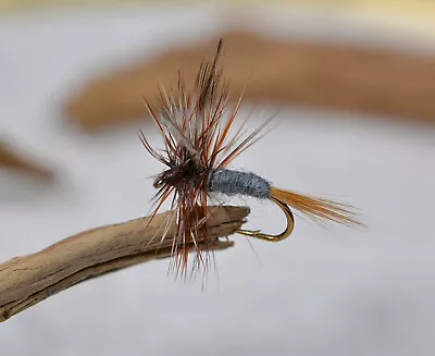 1 Doz Adams Dry Fly - Fishing Flies Tied On Mustad Signature Fly Hooks • $8.99