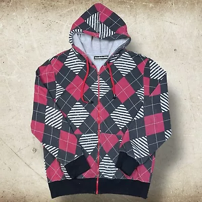 Mens Hoodie Buddie Plaid Hoodie Zip Up Long Sleeve Jacket Cotton Poly Size XL • $29.99