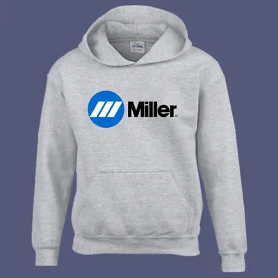 Miller Welding Equipment Men's Grey Hoodie Sweatshirt Size S-3XL • $39.89