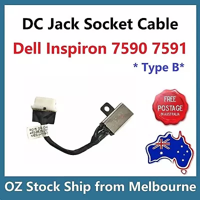 DC IN POWER JACK SOCKET CABLE FOR Dell Inspiron 15 7000 7590 7591 2-in-1 Type B • $18