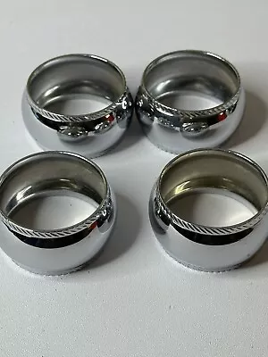 Vintage International Silver Company Silver Plated Napkin Rings 0644/S-Set Of 4 • $15.60